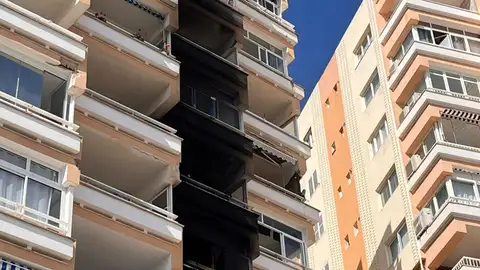 Incendio en Magaluf. Incendio en Magaluf.
