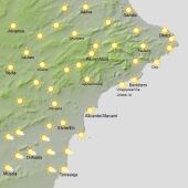 Mapa de previsión meteorológica.