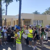 Imagen de archivo de una concentración de la comunidad educativa del Conservatorio de Música reclamando un nuevo centro. Imagen de archivo de una concentración de la comunidad educativa del Conservatorio de Música reclamando un nuevo centro.