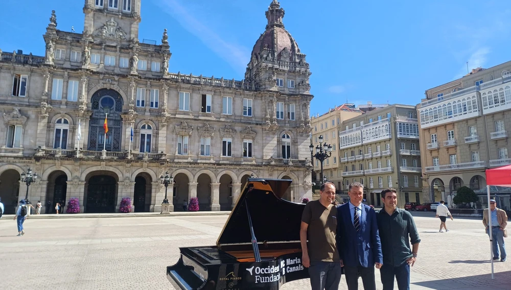 A Coruña se llena de pianos, en María Pita A Coruña se llena de pianos, en María Pita