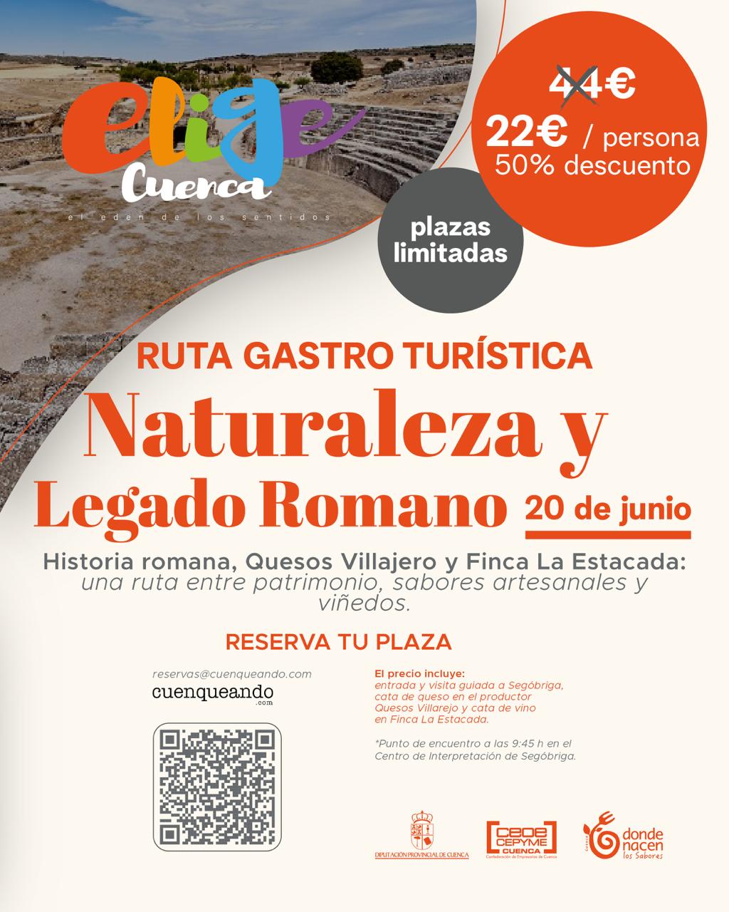 Elige Cuenca agenda para el 20 de junio un paseo por la naturaleza y el legado romano Elige Cuenca agenda para el 20 de junio un paseo por la naturaleza y el legado romano