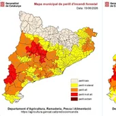 Nou comarques entren en alerta per risc molt alt d’incendi amb el nivell 3 del Pla Alfa activat Nou comarques entren en alerta per risc molt alt d’incendi amb el nivell 3 del Pla Alfa activat