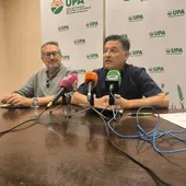 Alejandro García-Gasco y Julián Morcillo durante la rueda de prensa en Ciudad Real Alejandro García-Gasco y Julián Morcillo durante la rueda de prensa en Ciudad Real