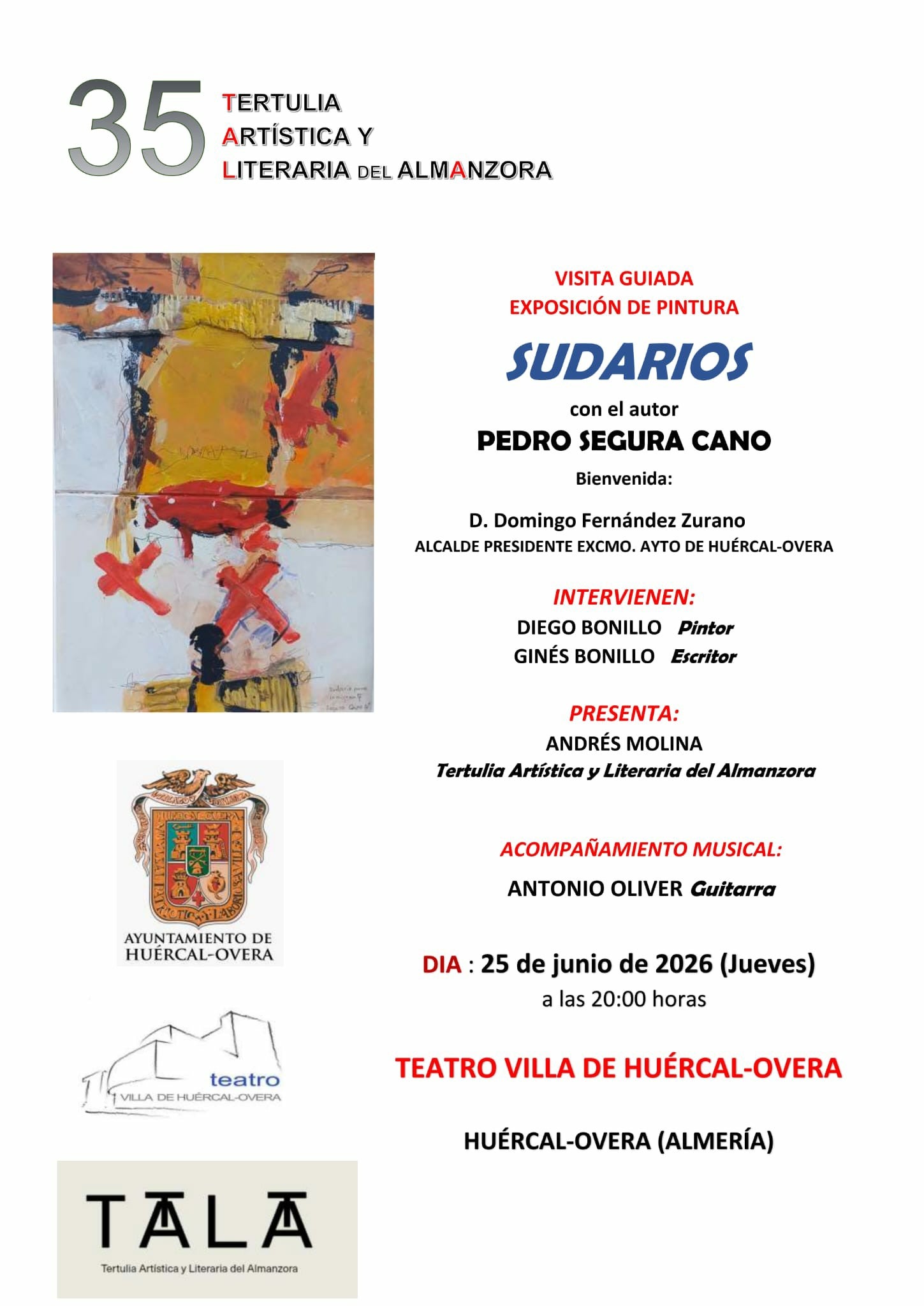 Exposición 'Sudarios' en Huércal Overa hasta el 30 de junio Exposición 'Sudarios' en Huércal Overa hasta el 30 de junio
