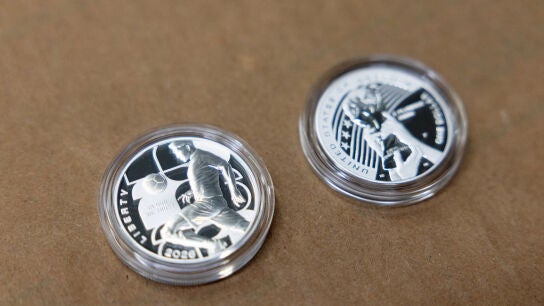 Las monedas acu&ntilde;adas por Estados Unidos con motivo del Mundial 2026