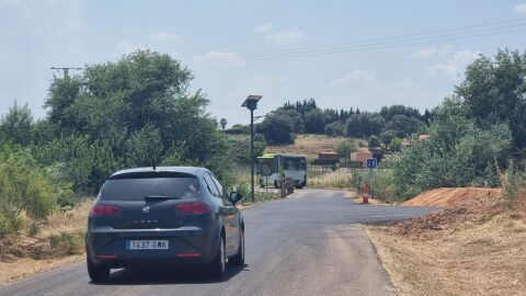 Entrada urbanizaci&oacute;n Campomanes (Badajoz)