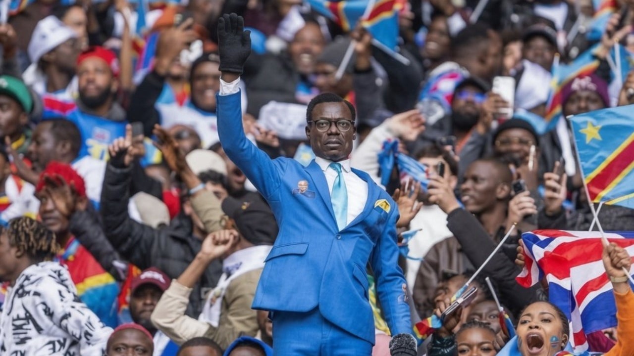 Quién es Lumumba, el aficionado del Congo que se hizo viral por quedarse inmóvil con el brazo en alto durante 90 minutos Quién es Lumumba, el aficionado del Congo que se hizo viral por quedarse inmóvil con el brazo en alto durante 90 minutos