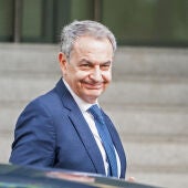 El expresidente José Luis Rodríguez Zapatero a su llegada a la Audiencia Nacional 