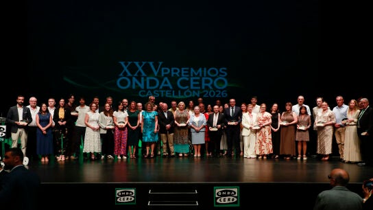 Emoci&oacute;n en el acto del XXV aniversario de los Premios Onda Cero Castell&oacute;n