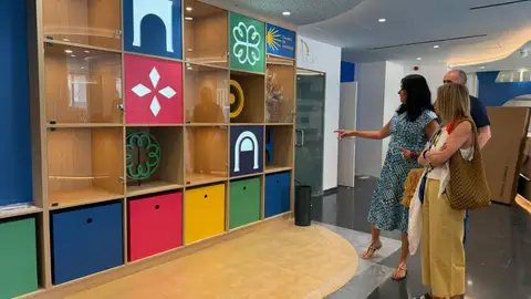 Ultiman los trabajos de la nueva Oficina de Turismo de Huesca que estará lista en julio Ultiman los trabajos de la nueva Oficina de Turismo de Huesca que estará lista en julio
