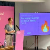La ministra de Sanidad, Mónica García, presenta la 'Encuesta Nacional de Salud Sexual'