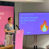 La ministra de Sanidad, Mónica García, presenta la 'Encuesta Nacional de Salud Sexual' La ministra de Sanidad, Mónica García, presenta la 'Encuesta Nacional de Salud Sexual'