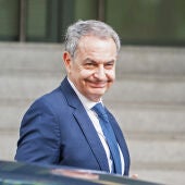 Zapatero, a su llegada al juzgado para comparecer en la Audiencia Nacional