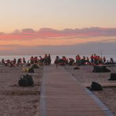 Imagen de archivo de la limpieza de las playas tras una Noche de San Juan