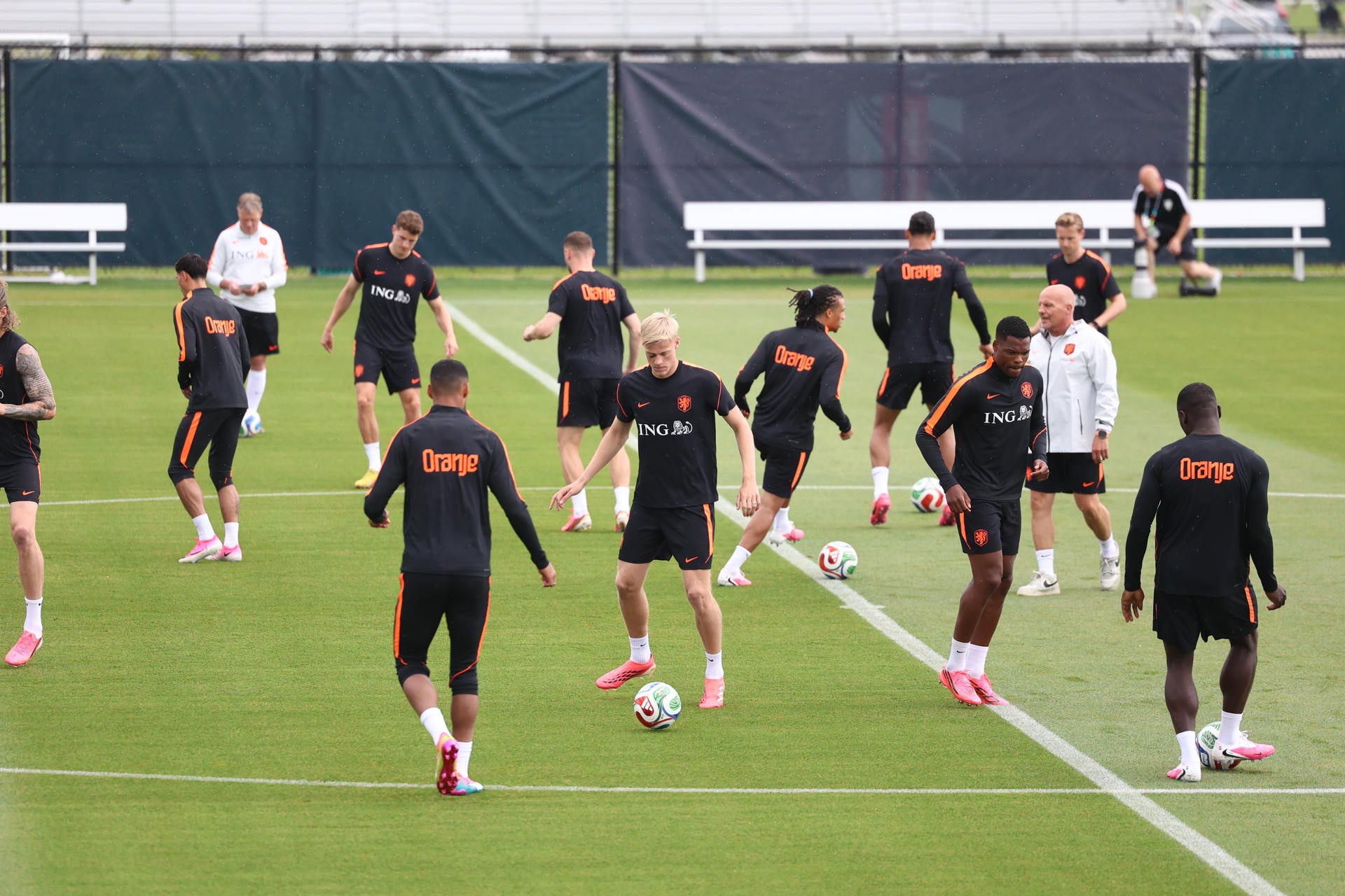 La selección de Países Bajos entrena La selección de Países Bajos entrena