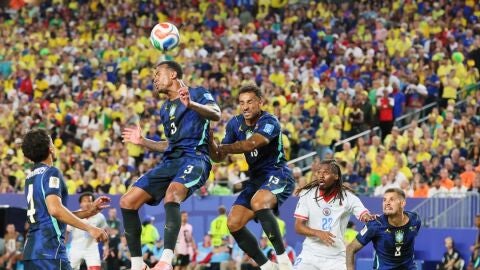 Brasil durante su partido contra Hait&iacute;