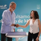 Felipe VI y Ayuso durante la inauguración del Centro de Innovación de Agua y Energía