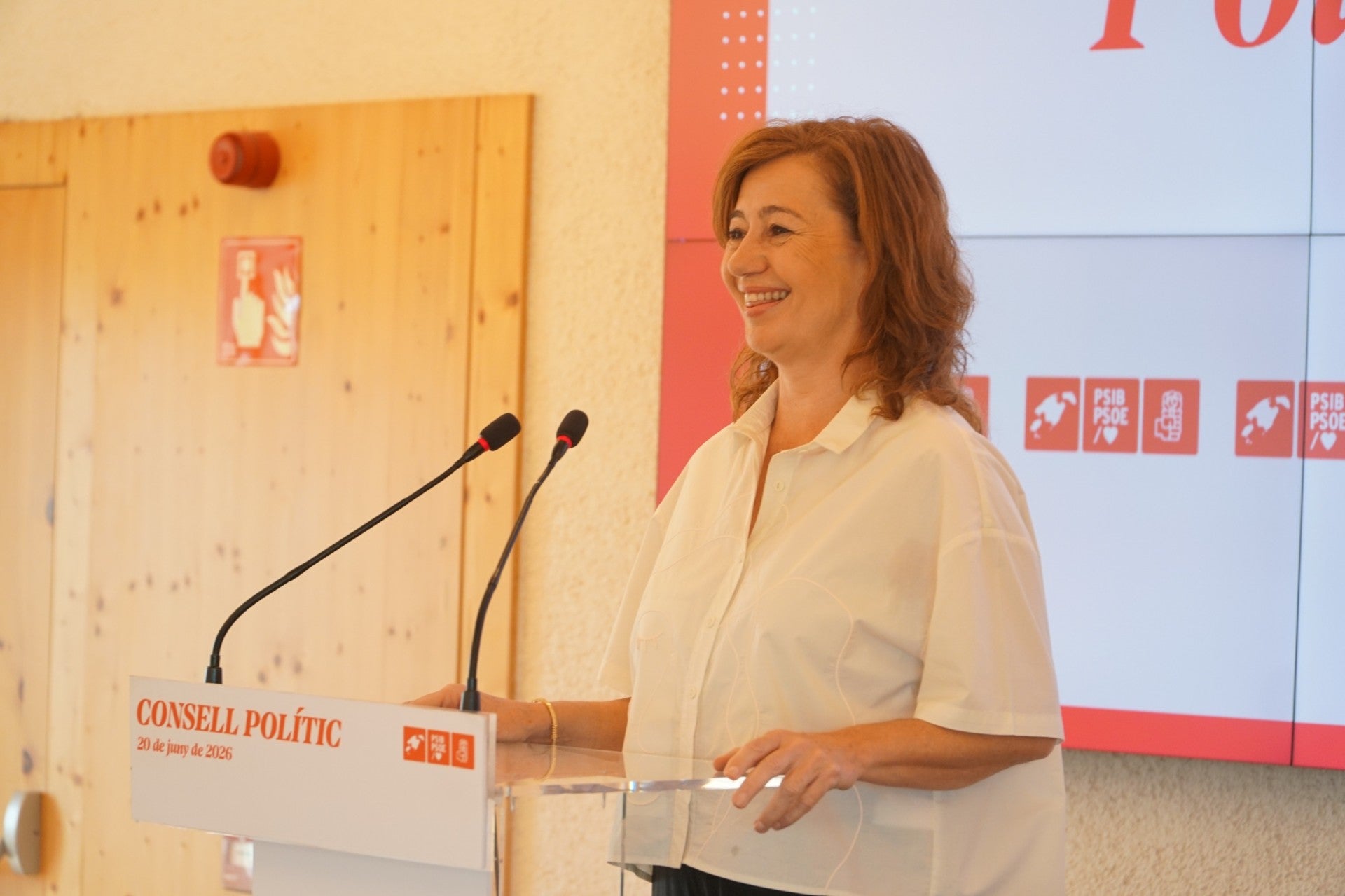 Armengol no será la rival de Prohens en las próximas elecciones y Rosario Sánchez se postula como la candidata del PSIB Armengol no será la rival de Prohens en las próximas elecciones y Rosario Sánchez se postula como la candidata del PSIB
