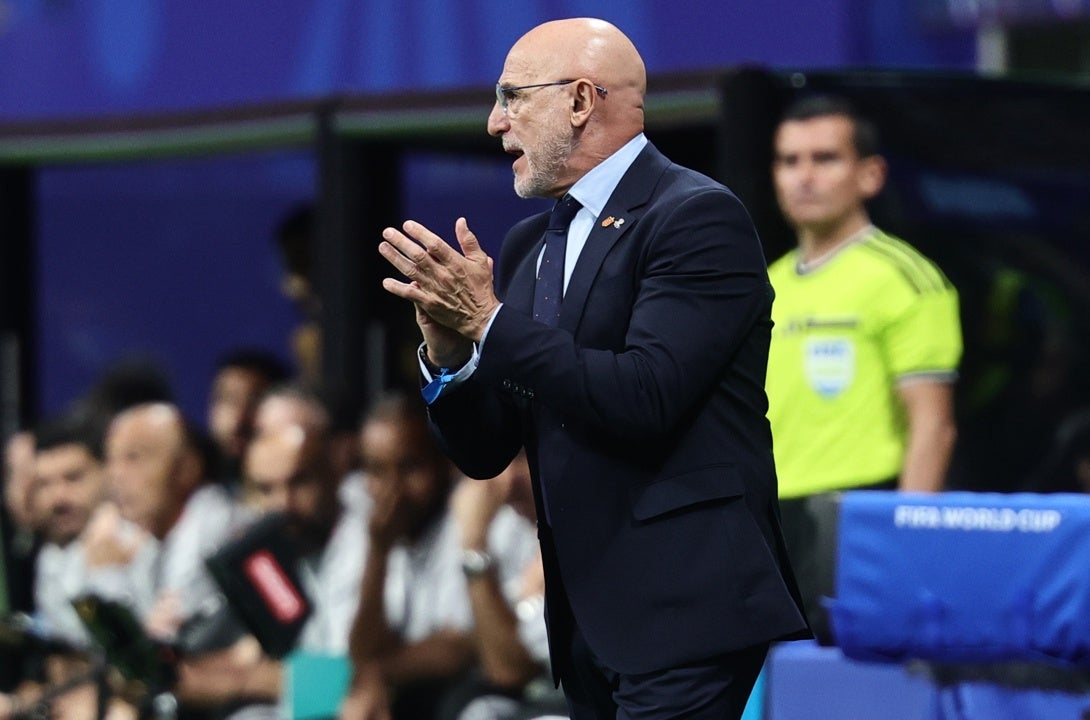 El seleccionador español, Luis de la Fuente, durante el partido del Mundial 2026 entre España y Arabia Saudí El seleccionador español, Luis de la Fuente, durante el partido del Mundial 2026 entre España y Arabia Saudí