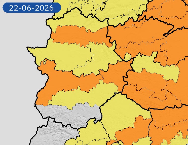 El verano llega con una ola de calor que activará en toda Extremadura alertas naranjas y amarillas salvo en el sur de Badajoz, sin avisos El verano llega con una ola de calor que activará en toda Extremadura alertas naranjas y amarillas salvo en el sur de Badajoz, sin avisos