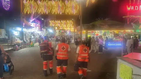 El dispositivo de Cruz Roja en la Feria de San Juan de Badajoz de este domingo se salda con cuatro asistencias leves El dispositivo de Cruz Roja en la Feria de San Juan de Badajoz de este domingo se salda con cuatro asistencias leves
