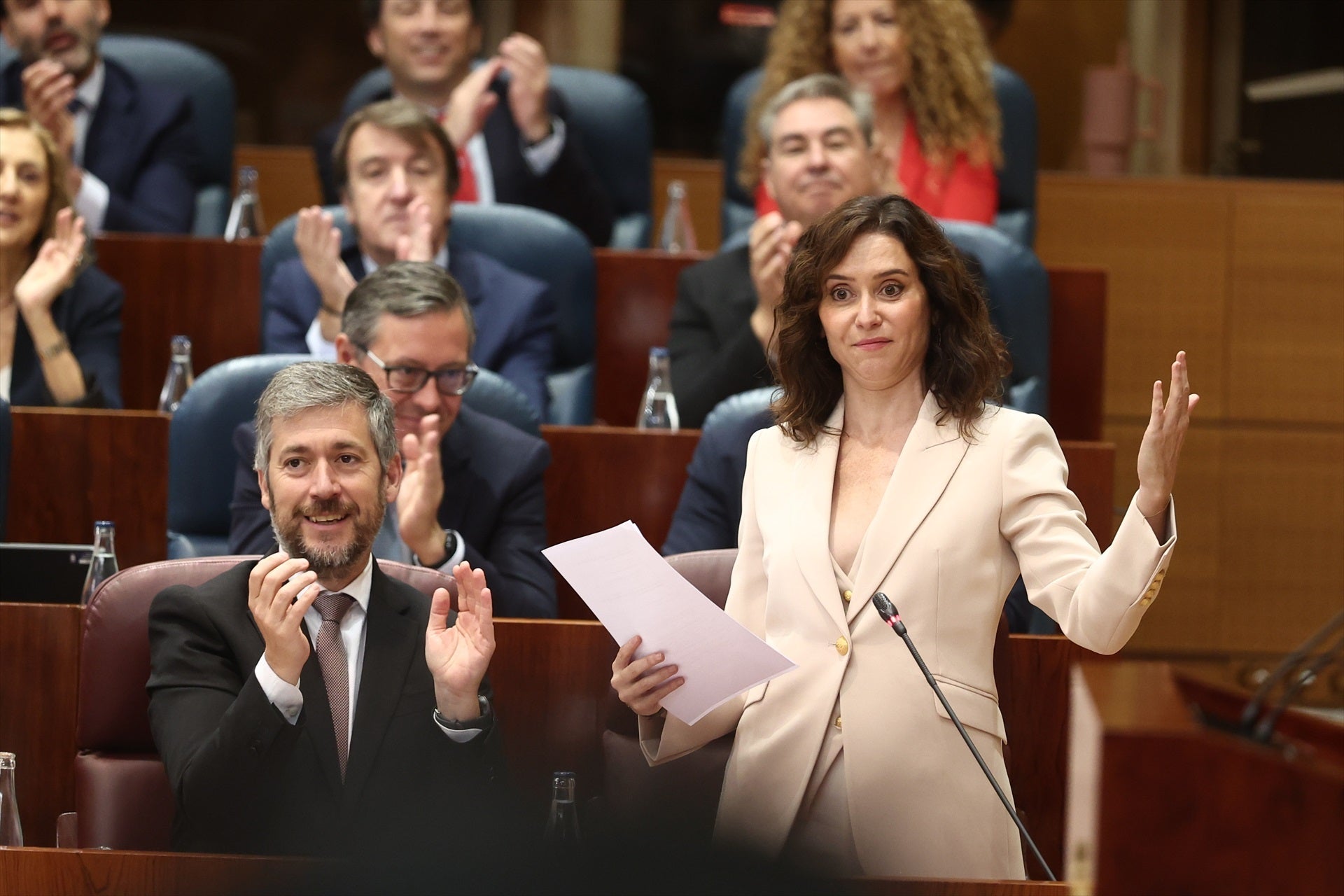 Mensaje directo de Ayuso a Pedro Sánchez tras la condena a Ábalos: "¿No es suficiente para que convoques elecciones?" Mensaje directo de Ayuso a Pedro Sánchez tras la condena a Ábalos: "¿No es suficiente para que convoques elecciones?"