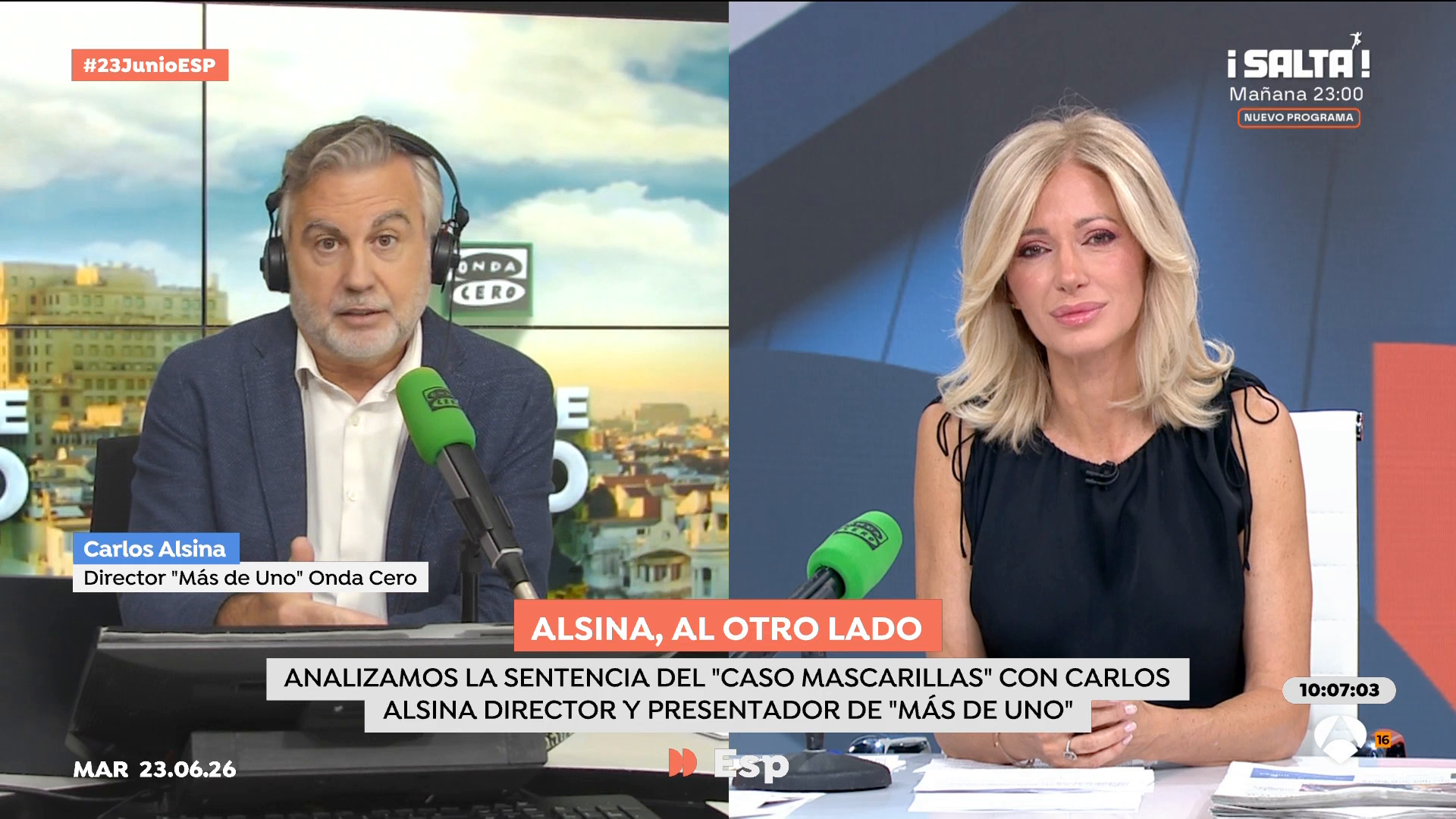Alsina, en Espejo Público, sobre la relevancia de las declaraciones de Aldama: "Todo lo que diga y sea mentira no va en una sentencia" Alsina, en Espejo Público, sobre la relevancia de las declaraciones de Aldama: "Todo lo que diga y sea mentira no va en una sentencia"