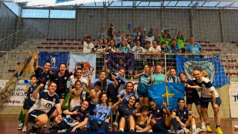 Celebraci&oacute;n del ascenso del Rodiles