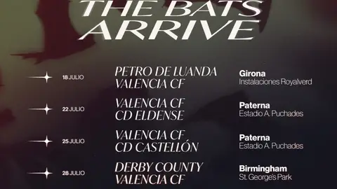 Esta es la hoja de ruta del Valencia CF en la pretemporada que arranca la semana que viene Esta es la hoja de ruta del Valencia CF en la pretemporada que arranca la semana que viene