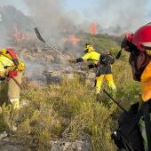 Las altas temperaturas disparan el riesgo de incendios: seis conatos en una tarde y un fuego aún activo en Benicarló