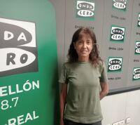 Eva Falomir, premio Onda Cero de la Salud en los estudios de Onda Cero Castell&oacute;n. 
