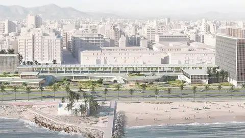 Así quedará la fachada marítima de Palma tras la rehabilitación del edificio de Gesa con 76,5 millones de euros. Así quedará la fachada marítima de Palma tras la rehabilitación del edificio de Gesa con 76,5 millones de euros.