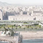 Así quedará la fachada marítima de Palma tras la rehabilitación del edificio de Gesa con 76,5 millones de euros. Así quedará la fachada marítima de Palma tras la rehabilitación del edificio de Gesa con 76,5 millones de euros.