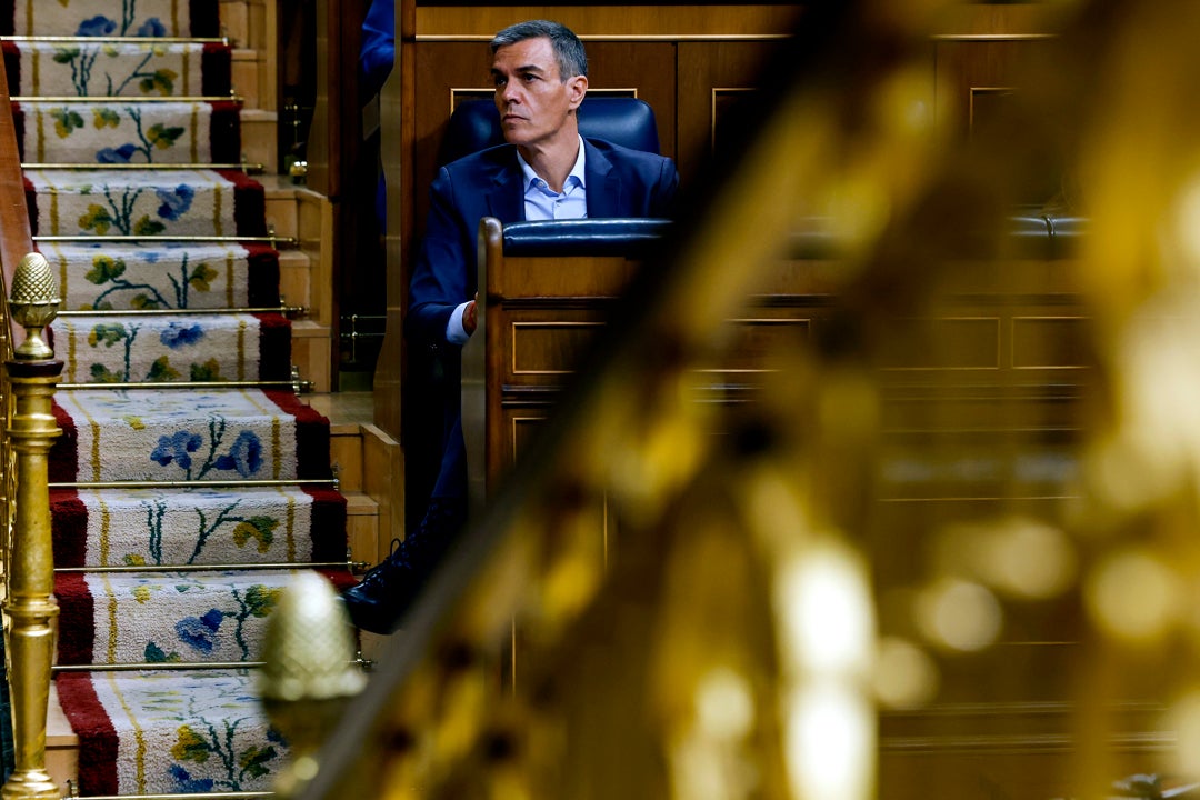 El presidente del Gobierno, Pedro Sánchez escucha las intervenciones de la oposición durante la sesión de control al Gobierno en el Congreso de los Diputados celebrada este miércoles. El presidente del Gobierno, Pedro Sánchez escucha las intervenciones de la oposición durante la sesión de control al Gobierno en el Congreso de los Diputados celebrada este miércoles.