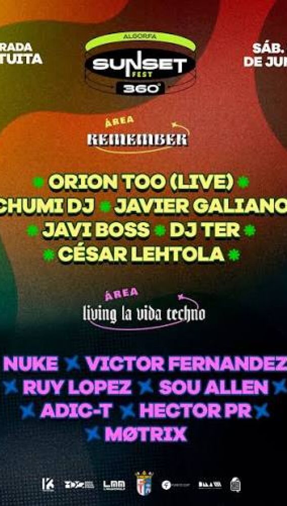 El Sunset Fest 360º de este sábado anima las próximas fiestas patronales de Algorfa en honor a la Virgen del Carmen