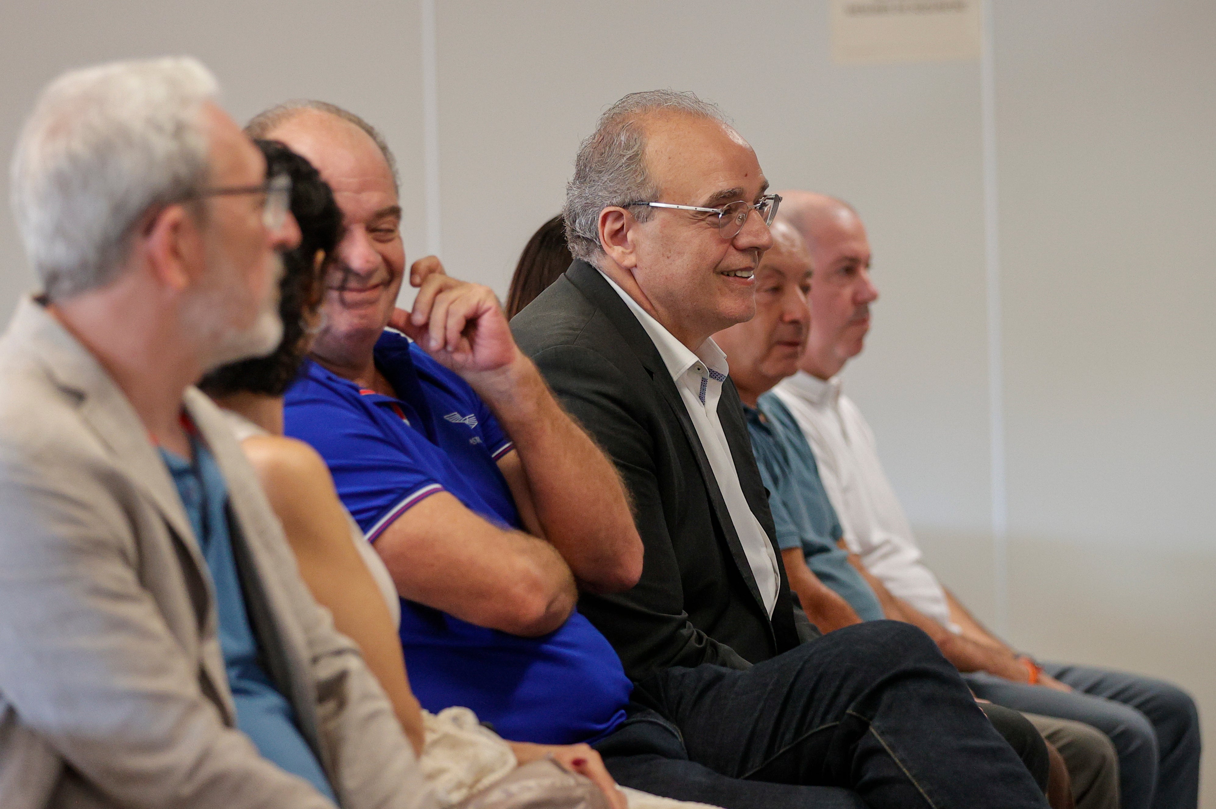 El sobrino del exconseller Rafael Blasco y exdirector del Hospital General de València, Sergio Blasco (c), durante el juicio. El sobrino del exconseller Rafael Blasco y exdirector del Hospital General de València, Sergio Blasco (c), durante el juicio.