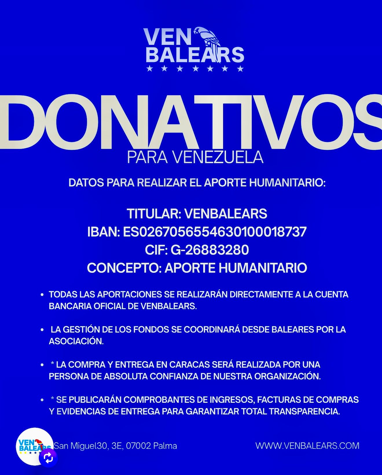 La comunidad venezolana en Baleares organiza una recaudación de fondos para los afectados por los terremotos La comunidad venezolana en Baleares organiza una recaudación de fondos para los afectados por los terremotos