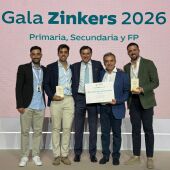 Docentes del IES Lacimurga tras obtener el premio nacional Zinkers 2026