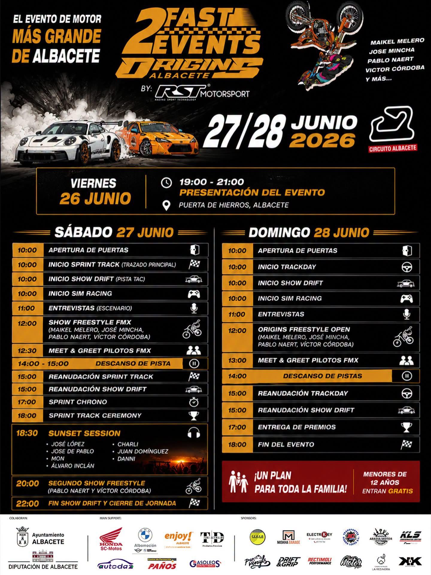 '2 Fast, 2 Events' llega al Circuito de Velocidad de Albacete '2 Fast, 2 Events' llega al Circuito de Velocidad de Albacete