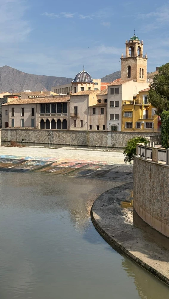 Río Segura y casco histórico de Orihuela Río Segura y casco histórico de Orihuela