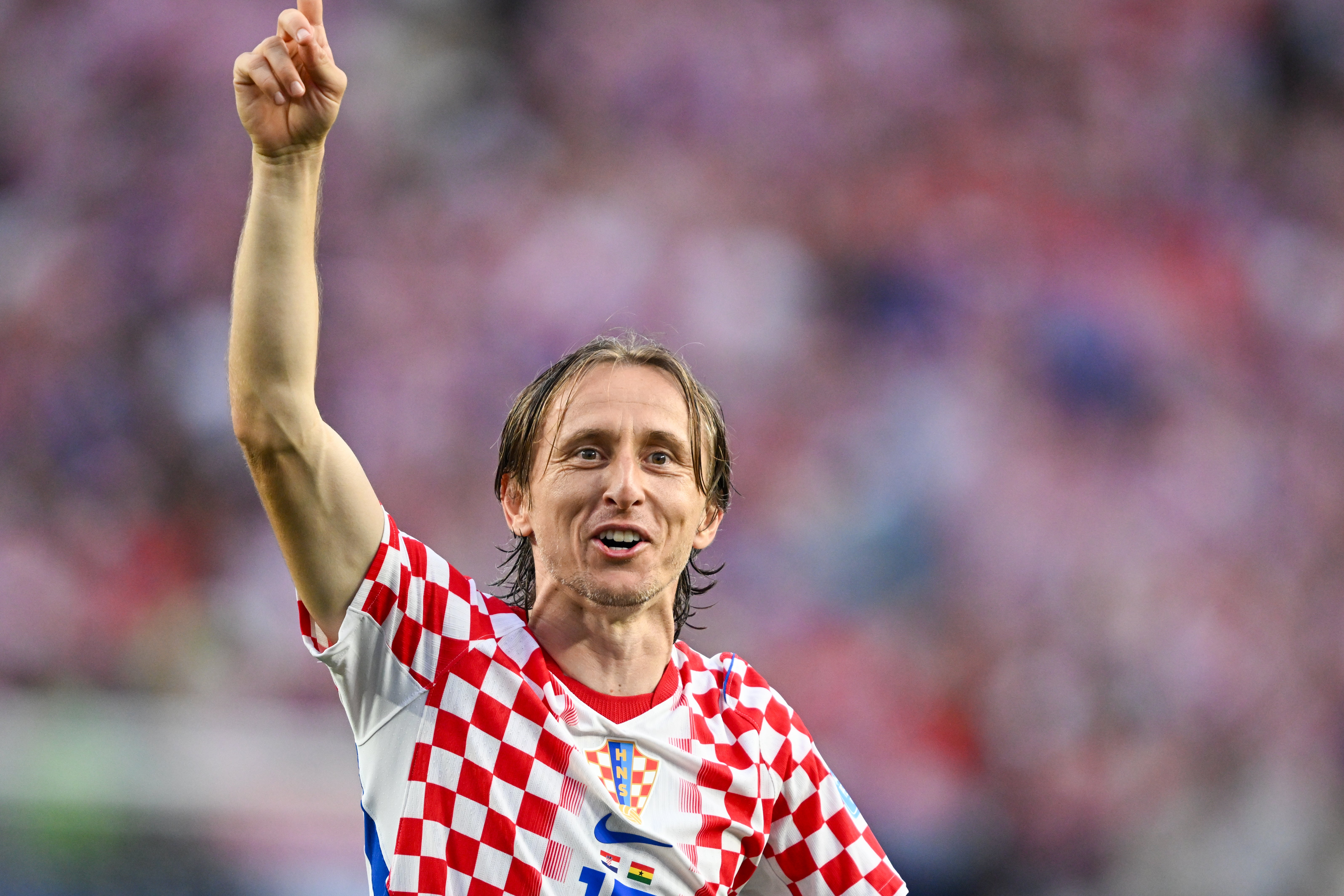 Luka Modric durante el partido contra Ghana Luka Modric durante el partido contra Ghana