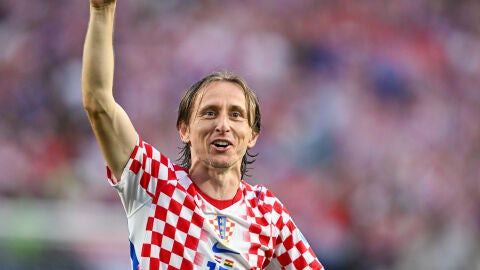 Luka Modric durante el partido contra Ghana