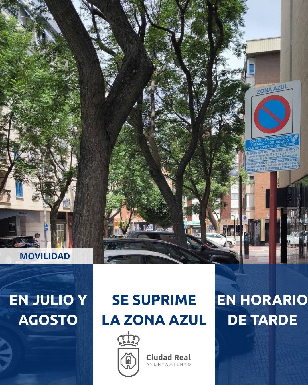 Aparcar en el centro volverá a ser gratis por las tardes este verano en Ciudad Real Aparcar en el centro volverá a ser gratis por las tardes este verano en Ciudad Real