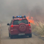 Estabilizado el incendio de Forcall originado junto al camión accidentado en la CV-123 Estabilizado el incendio de Forcall originado junto al camión accidentado en la CV-123