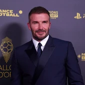 Imagen de archivo de David Beckham durante una gala del Balón de Oro Imagen de archivo de David Beckham durante una gala del Balón de Oro