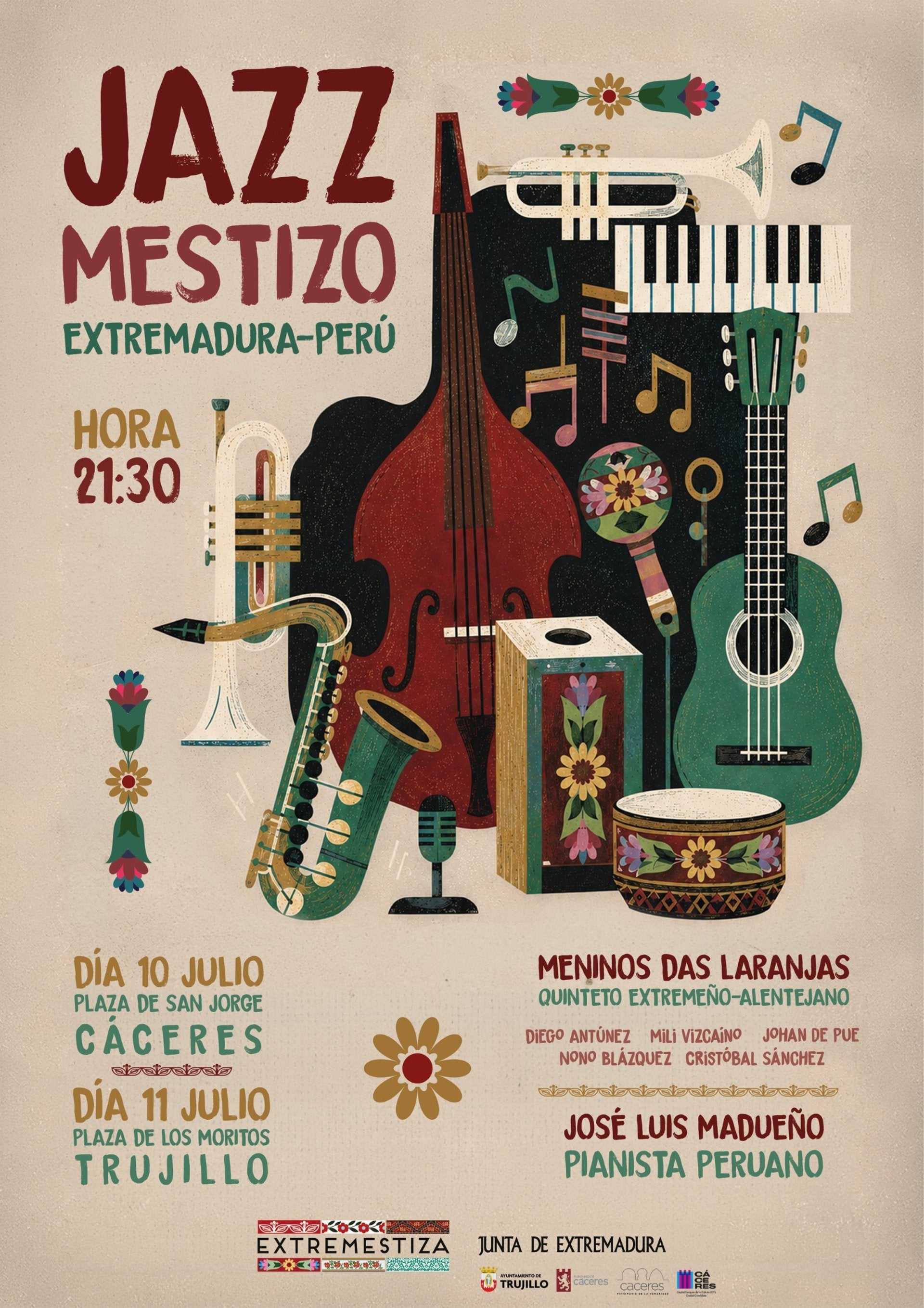 Extremestiza promueve un ciclo de conciertos de jazz en Cáceres y Trujillo para los próximos 10 y 11 de julio Extremestiza promueve un ciclo de conciertos de jazz en Cáceres y Trujillo para los próximos 10 y 11 de julio