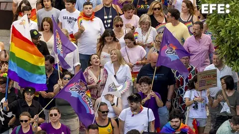Cientos de personas se manifestan por las calles de Mérida por los derechos LGTBI+ Cientos de personas se manifestan por las calles de Mérida por los derechos LGTBI+