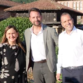 Salomé Samartino, Álvaro Queipo y José Manuel González Salomé Samartino, Álvaro Queipo y José Manuel González