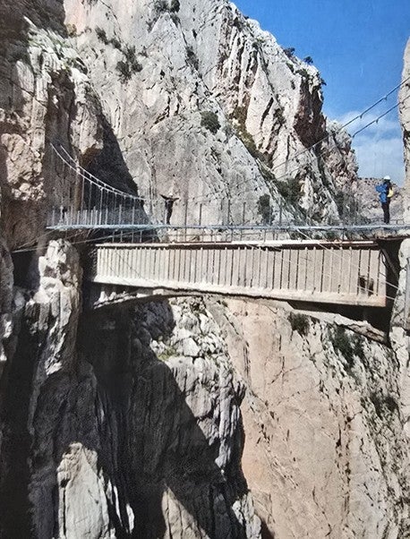 El histórico Puente de Ribera del Caminito del Rey entra en la Lista Roja de Hispania Nostra por el deterioro de su estructura El histórico Puente de Ribera del Caminito del Rey entra en la Lista Roja de Hispania Nostra por el deterioro de su estructura