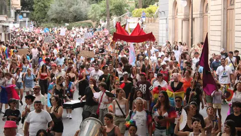Manifestación organizada por Ben Amics el día del Orgullo en Palma Manifestación organizada por Ben Amics el día del Orgullo en Palma